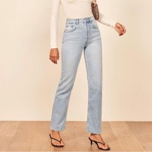 Reformation Cynthia High Rise Straight Jeans - Tahoe - Sz. 26